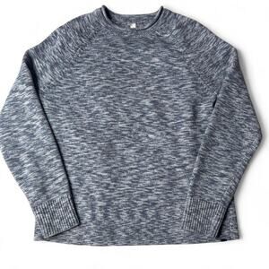 Lululemon Athletica Boxy Sweater Night Sea Blue White Women's M